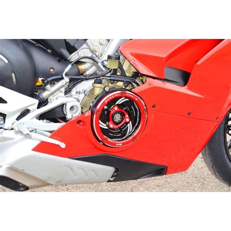 Ducabike Dual Color Clear Wet Clutch Cover For The Ducati Panigale