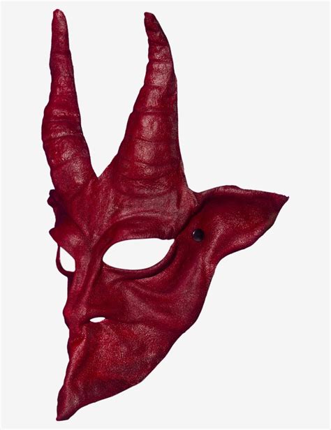 Red Leather Demon | venetian mask for sale