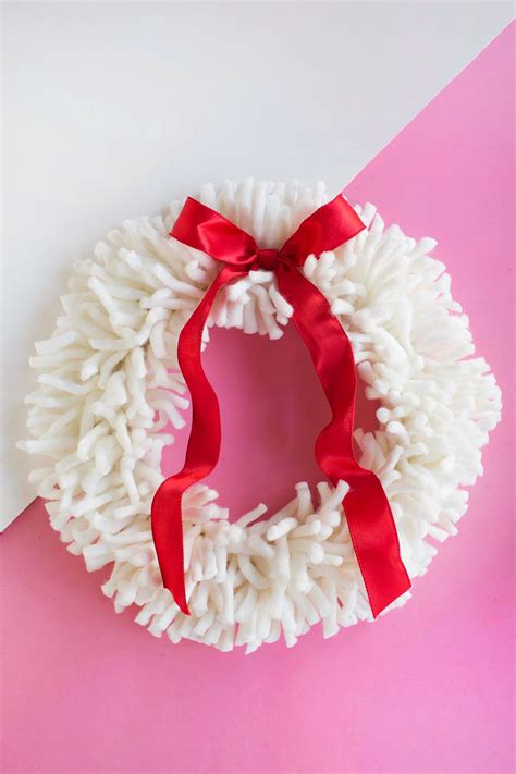 DIY Yarn Wreath - A Beautiful Mess