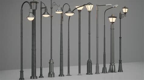 City Street Lamps 01 in Props - UE Marketplace