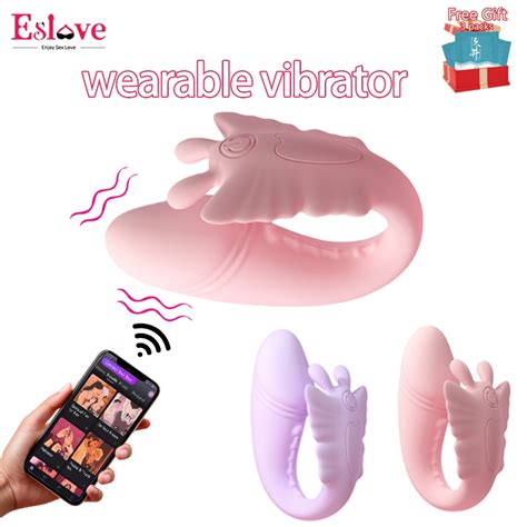 ESLOVE Wearable Vibrator For Woman Dildo Sex Toy G Spot Waterproof Mini Egg Vibrator With APP