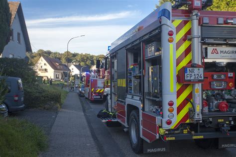 Feuerwehren Oberdreis und Puderbach bei Küchenbrand in Lautzert im