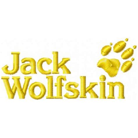 Jack Wolfskin logo machine embroidery design for instant download