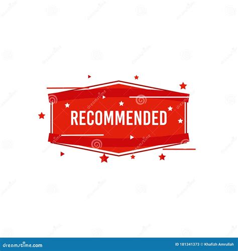 Recommended Icon With Textured Recommended Seal Royalty Free Stock