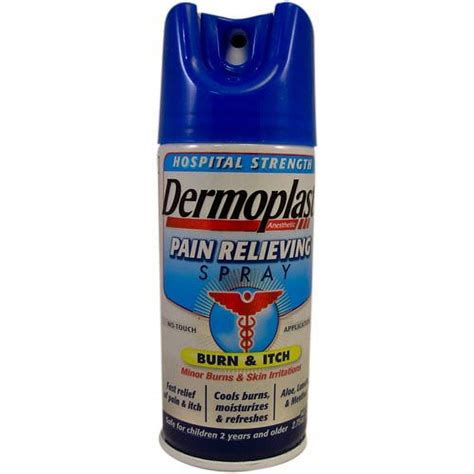 Dermoplast Pain And Burn Relief Spray Fast Soothing With Aloe And Lanolin 2 75 Oz