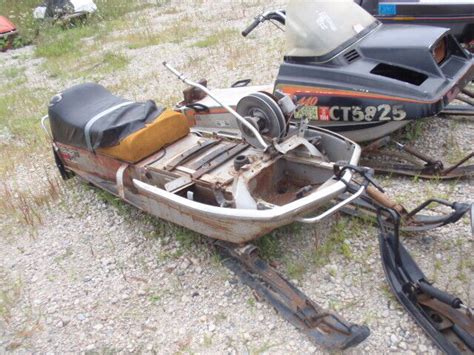 1973 Ski Doo Silver Bullet 340 Vintage Snowmobile Solid Chassis W