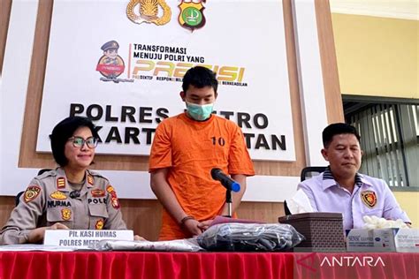 Polisi Tangkap Pria Penganiaya Wanita Di Jalan Barito Antara News