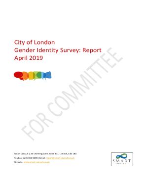 Fillable Online Democracy Cityoflondon Gov Gender Identity Survey