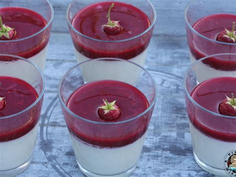 Panna Cotta Italienne Au Yaourt Et Aux Framboises Recette Par A