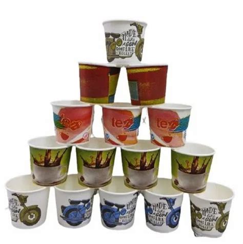 Packet Size 50 Multicolor 55ml Paper Tea Cup At Rs 0 22 Piece In Surat