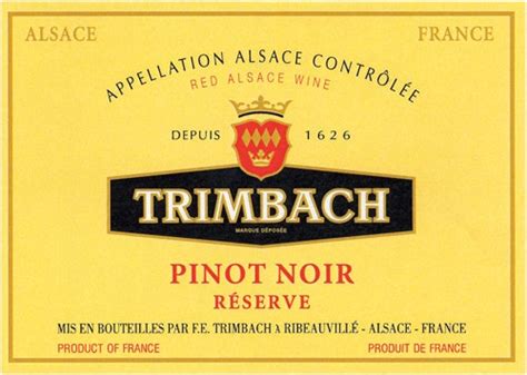 Trimbach R Serve Pinot Noir Alsace Rating And Review Wine