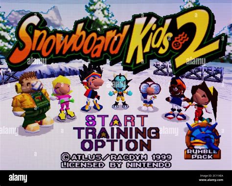 Snowboard Kids 2 Nintendo 64 Videogame Editorial Use Only Stock