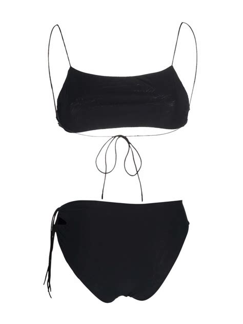 Amazuìn tie detail Bikini Set Farfetch