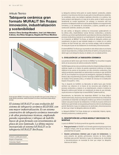 Tabiquer A Cer Mica Gran Formato Muralit Sin Rozas Innovaci N