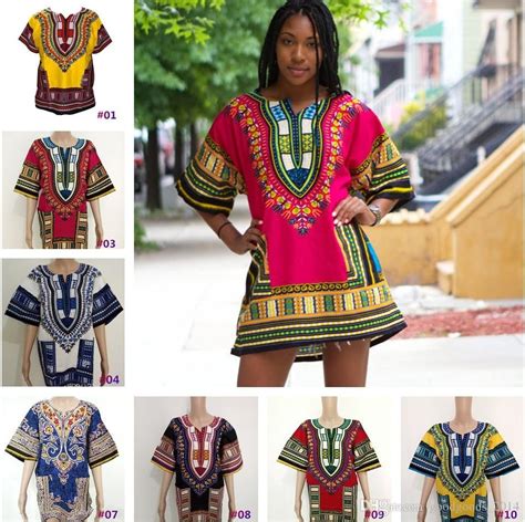 Dashiki New African Clothing Traditional Print Tops Fashion Design