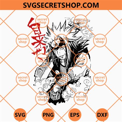 Jiraiya Naruto Svg The Toad Sage S Legacy Svg Legendary Sannin Svg