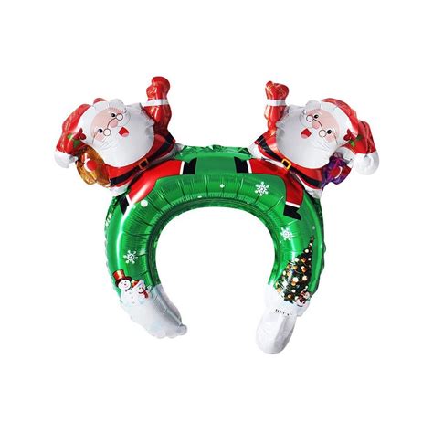 Head Mounted Christmas Balloon Headband Leak Proof Aluminum Film