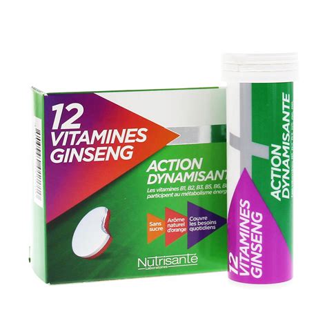 Nutrisante Comprim S Croquer Vitamines Ginseng Comprim S