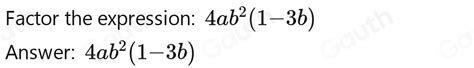 Solved Factorise Fully Ab Ab Algebra