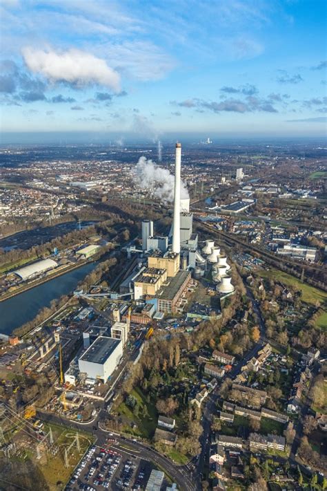 Herne Aus Der Vogelperspektive Steag Heizkraftwerk Mit Neubau Des Gud