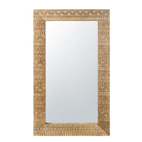 Miroir en manguier sculpté finition dorée 71x122 DIWALI Maisons du Monde