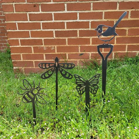 Decorative Garden Stakes Etsy