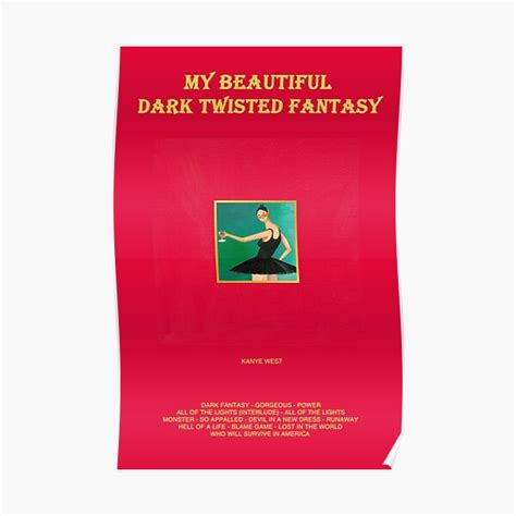 "My Beautiful Dark Twisted Fantasy" Poster for Sale by Thevibesman ...