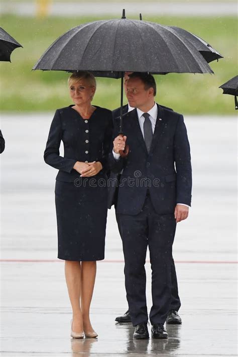 President Andrzej Duda with His Wife on Ceremony Commemorating 80th ...