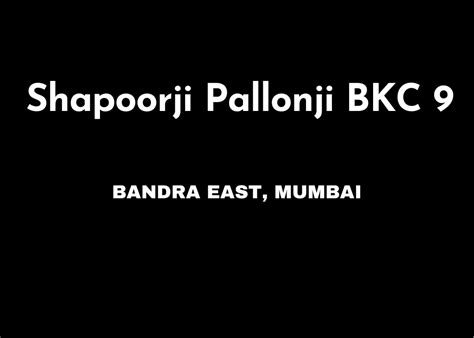 PPT Shapoorji Pallonji BKC 9 Mumbai E Brochure PowerPoint