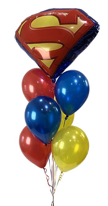 Classic Superman Balloon Cluster