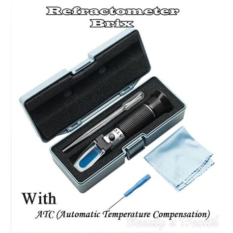 Jual Alat Ukur Kadar Gula Makanan Minuman Refractometer Brix With Atc