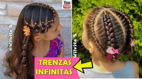 2 HERMOSOS Peinados para niñas/ INFINITY braids / WILVITA - YouTube