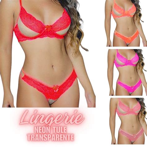Conjunto Lingerie Sem Bojo Aro Tule Invis Vel Carnaval Sensual Suti Lingerie Langerie Sexy