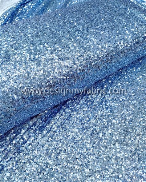 Light Blue Sparkle Fabric