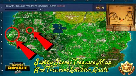 Fortnite Snobby Shores Treasure Map And Treasure Location Guide Youtube