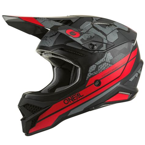 O Neal Series Camo Motocross Enduro Mtb Helm Matt Schwarz Rot