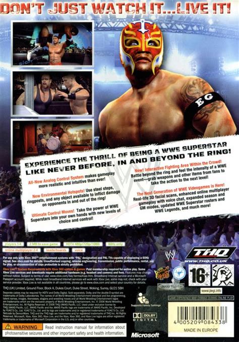 Wwe Smackdown Vs Raw 2007 Cover Or Packaging Material Mobygames