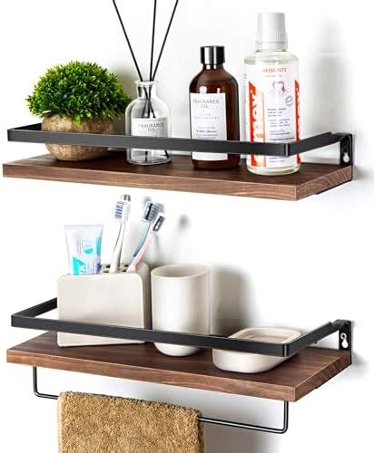 Amazon Himaly Floating Shelves Wall Mounted Bathroom Shelf With