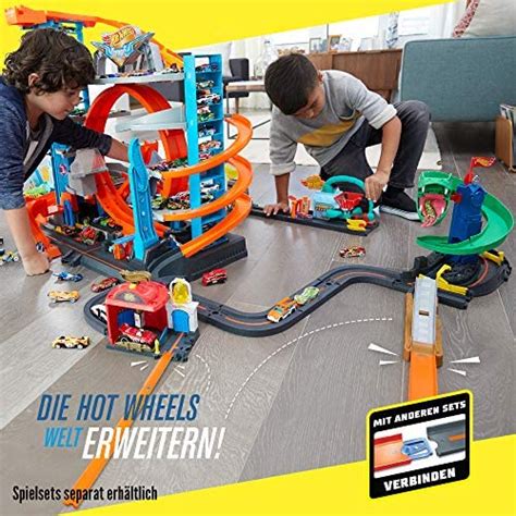 Hot Wheels FTB69 City Ultimate Parkgarage und Parkhaus für Kinder