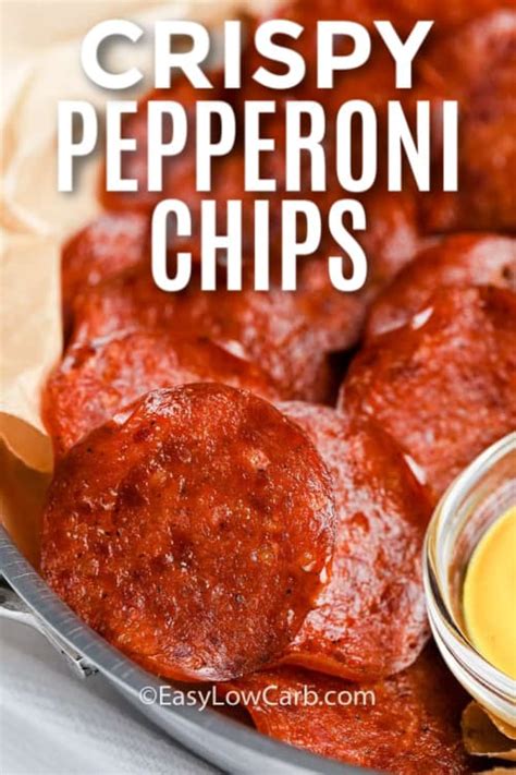 Crispy Pepperoni Chips Delicious Keto Snack Easy Low Carb