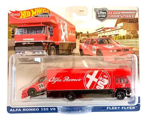 Alfa Romeo And Fleet Flyer Hot Wheels Team Transport Meses sin interés