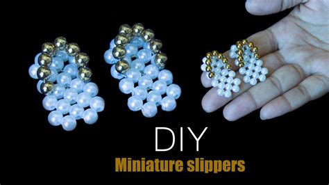 How To Make Miniature Doll Slipper With Beads Beaded Slippers For