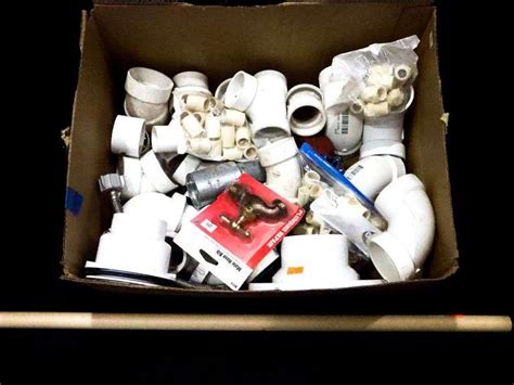 Box Of Miscellanies Plumbing Supplies Bunting Online Auctions