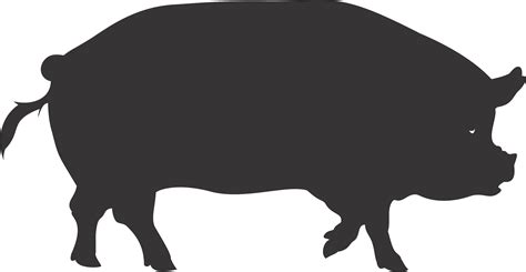 Show Pig Silhouette - ClipArt Best