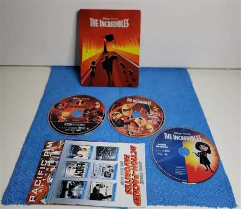 The Incredibles Disney Pixar K Uhd Blu Ray Steelbook Limited Edition