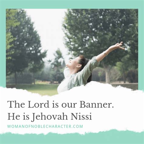 Jehovah Nissi The Lord Is My Banner Names Of God