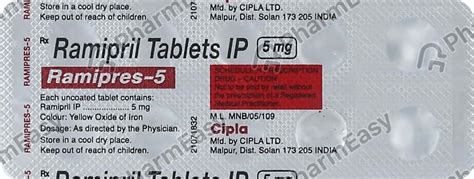 Ramipres Mg Tablet Uses Side Effects Price Dosage Pharmeasy