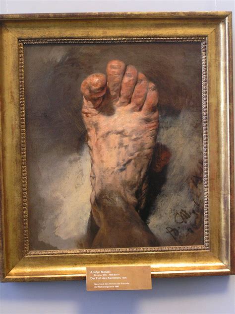 Adolf Friedrich Erdmann Von Menzel The Foot Of The Artist Adolph