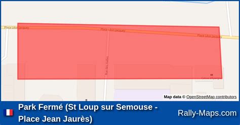 Park Ferm St Loup Sur Semouse Place Jean Jaur S Stage Map Rallye