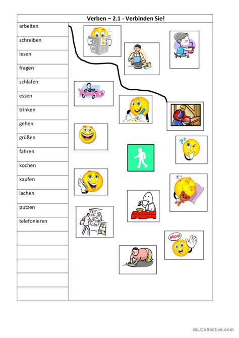 W Rter Bilder Zuordnen Allgemeine Deutsch Daf Arbeitsbl Tter Pdf Doc